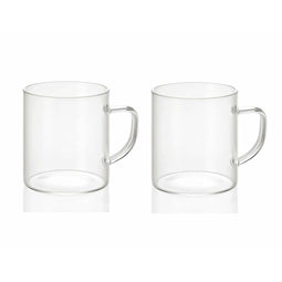 Set van 2 mokken Andrea House ms19209 Glas 300 ml