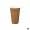 Glazenset Algon Wegwerp Kraftpapier 6 Onderdelen 450 ml (16 Stuks)