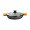 Kookpot BRA A270532 (32 cm) Zwart Zwart/Oranje Metaal Aluminium Gehard aluminium Gegoten aluminiu...