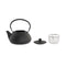 Theepot DKD Home Decor Zwart Roestvrij staal Wit (2 Stuks)