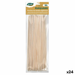 Barbecuespiesset Algon Bamboe 300 x 2,5 x 30 mm (100 Onderdelen) (24 Stuks)