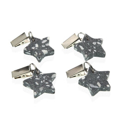 Tafelkleedclip Versa Metaal Plastic Zinklegering 7 x 3 cm Ster 4 Onderdelen