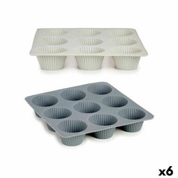 Bakvorm Cupcakes 22 x 3 x 22 cm (6 Stuks)
