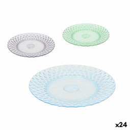 Eetbord La Mediterránea Plastic 19 x 19 x 2 cm (24 Stuks)