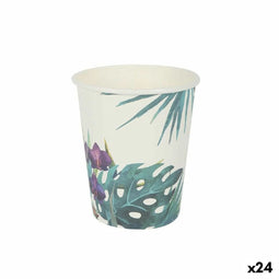 Glazenset Algon Wegwerp Karton Tropisch 10 Onderdelen 250 ml (24 Stuks)