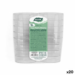 Set van herbruikbare glazen Algon 3,3 L Transparant Mojito 20 Stuks (10 Onderdelen)