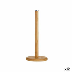 Keukenrolhouder Bruin Bamboe 14 x 32,5 x 14 cm (12 Stuks)