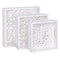 Snackdienblad 39 x 39 x 9 cm Wit 3 Onderdelen DMF