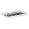 Snackdienblad Wit Zwart Gouden PVC Kristal Abstract 45 x 31 x 4,2 cm (2 Stuks)