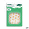 Bakplaat voor Muffins Algon Gele bloem Wegwerp (24 Stuks)