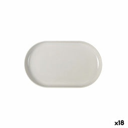 Snackdienblad La Mediterránea Ivory Ovalen 25 x 15 x 2,2 cm (18 Stuks)