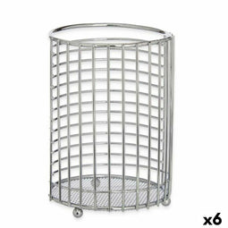 Pot voor Keukengerei Metaal 12 x 16 x 12 cm (6 Stuks)