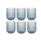 Glazenset DKD Home Decor Blauw Kristal 240 ml