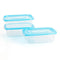Set Lunchboxen Quid Refresh 3 Onderdelen Blauw Plastic