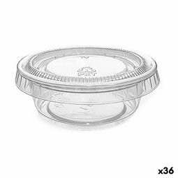 Set herbruikbare kommen Algon Sauzen 10 Onderdelen Plastic 45 ml (36 Stuks)