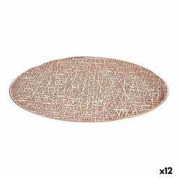 Placemat Roze Plastic (Ø 38 cm) (12 Stuks)