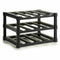 Flessenrek Zwart Plastic 39 x 30 x 28 cm (6 Stuks)