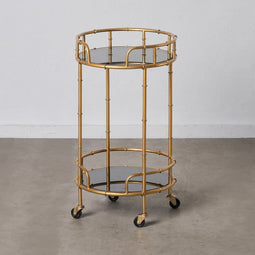 Keukentrolley 45 x 45 x 81,5 cm Kristal Gouden Metaal