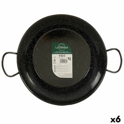 Paella Pan Ø 32 cm Geëmailleerd Staal (6 Stuks)