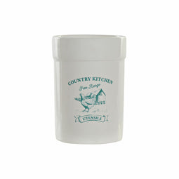 Pot voor Keukengerei DKD Home Decor Wit Groen Dolomite 12,5 x 12,5 x 17,5 cm (12 Stuks) (1 Stuks)