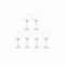 Set van bekers Ambassador Cocktail Transparant Glas 790 ml (4 Stuks)