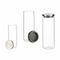 Blik Hermetisch afgesloten Zilverkleurig Metaal Polypropyleen 1,7 L 10,2 x 28 x 10,2 cm (12 Stuks)