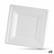 Bordenset Algon Wegwerp Wit Suikerriet Vierkant 20 cm (12 Stuks)