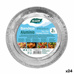 Set van trays Algon Rond Kip 18,5 x 5 cm (24 Stuks)