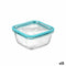 Vierkante Lunchtrommel met Deksel Bormioli Rocco Frigoverre Future Transparant Glas 420 ml (12 St...