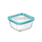 Vierkante Lunchtrommel met Deksel Bormioli Rocco Frigoverre Future Transparant Glas 420 ml (12 St...