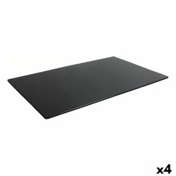 Snackdienblad Viejo Valle Bayahibe Zwart Melamine 53 x 32,5 x 0,6 cm (4 Stuks)