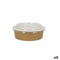 Set van trays Algon Met deksel Wegwerp Kraftpapier 5 Onderdelen 500 ml (12 Stuks)