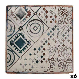 Eetbord La Mediterránea Grecia Porselein 24 x 24 x 2 cm (6 Stuks)