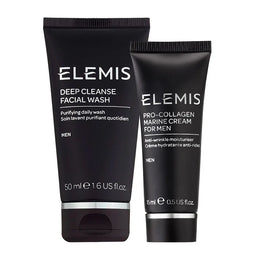 Elemis Men's kit: Elemis Deep Cleanse facial wash 50ml + Elemis Pro-Collagen Marine cream moistur...