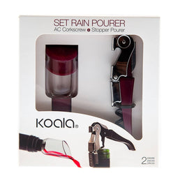 Set van Wijn Accessoires Koala 2 Onderdelen Metaal Bordeaux