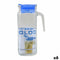 Kruik Borgonovo Igloo Transparant Glas Blauw 1,2 L (6 Stuks)