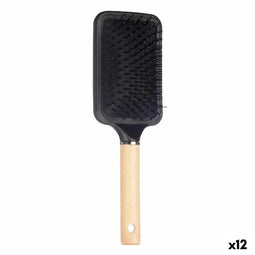 Borstel Bruin Zwart Hout Siliconen Plastic (12 Stuks)