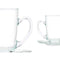 Kopje met schoteltje Transparant Glas 200 ml (6 Stuks)