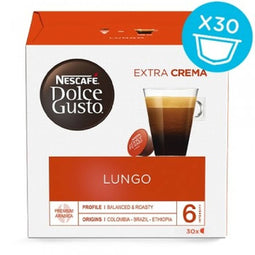 Koffiecapsules Nestle LUNGO 30 Onderdelen (1 Stuks) (30 Stuks)