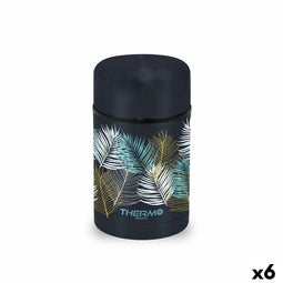 Thermos voor voedsel ThermoSport Lakens Zwart 750 ml (6 Stuks)