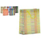 Tas Strepen Plastic 7,5 x 22 x 18 cm (12 Stuks)