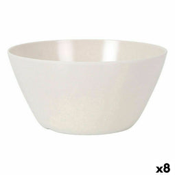Saladekom La Mediterránea Melamine Wit Helderheid (8 Stuks)