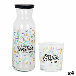 Glazenset LAV Positive Fles Kristal 7 Onderdelen (4 Stuks) (7 pcs)