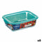 Rechthoekige lunchbox met deksel Luminarc Keep'n Lagon 12 x 8,5 x 5,4 cm Turkoois 380 ml Glas (6...