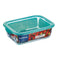 Rechthoekige lunchbox met deksel Luminarc Keep'n Lagon 12 x 8,5 x 5,4 cm Turkoois 380 ml Glas (6...