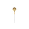 Set Lepels Bidasoa Gio Gouden Koffie Wit Metaal 12 Stuks