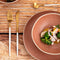 Set Lepels Bidasoa Gio Gouden Koffie Wit Metaal 12 Stuks