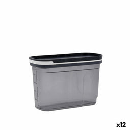 Tin Quid City Met deksel Dispenser 1,2 L Grijs Plastic (12 Stuks)