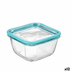 Vierkante Lunchtrommel met Deksel Bormioli Rocco Frigoverre Future Transparant 773 ml Glas (12 St...