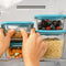 Vierkante Lunchtrommel met Deksel Bormioli Rocco Frigoverre Future Transparant 773 ml Glas (12 St...